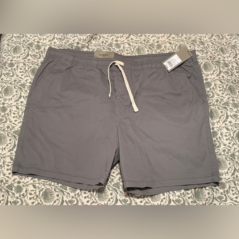Men’s Gray Goodfellow 7” Drawstring Shorts XL